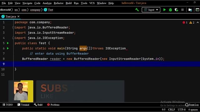 HOW TO TAKE INPUT FROM USER IN JAVA (USING BUFFERED READER CLASS)