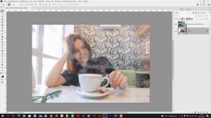 Как создать эффект фото за стеклом с каплями дождя в Фотошопе [Быстрй способ за 1 минуту]