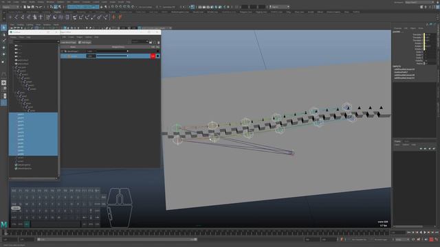 Maya zipper 3D rig and animation with blends shapes / Риг молнии в Maya с использованием блендшейпо