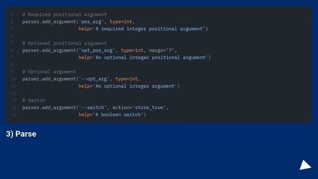 What's the best way to parse command line arguments?