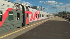 Отправление ЭП2К с поездом №481 Москва - Новороссийск с Павелецкого вокзала.