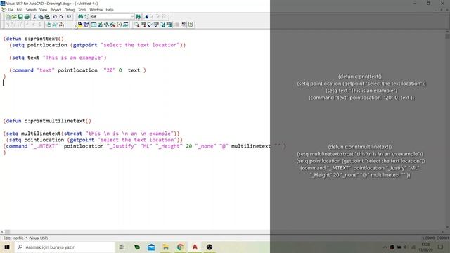 14 Autolisp Autocad Text MultilineText смотреть онлайн