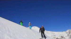 Обучние,фрирайд на Чегете. 19.02.19