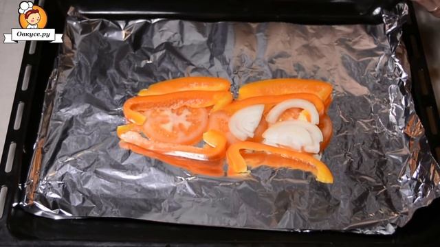 Дорада запеченная с овощами смотреть онлайн