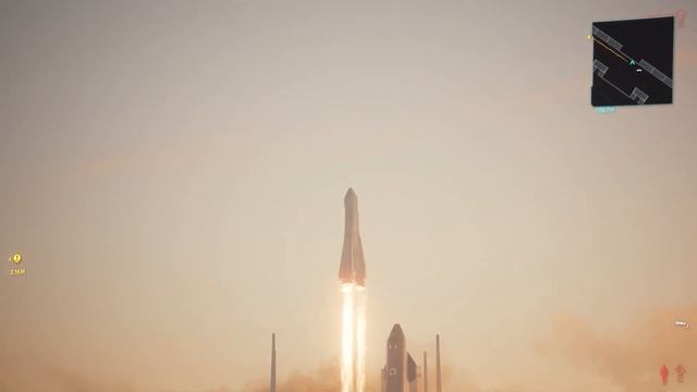 Orbital Air Spacecraft Lifting Off in Cyberpunk 2077 смотреть онлайн