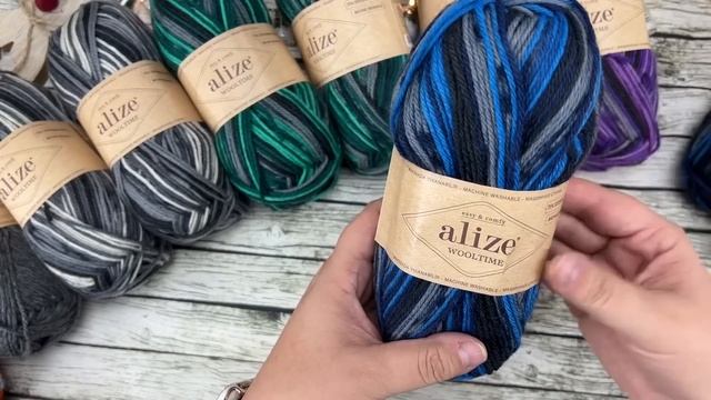 Новая носочная пряжа Alize Wooltime.