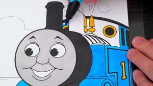 Coloring Thomas & Friends Coloring Page Prismacolor Markers | KiMMi THE CLOWN