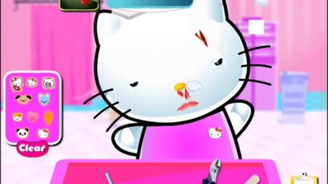 Котенок Китти у доктора, обзор игры для детей смотреть онлайн