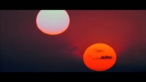 Binary sunset... from A New Hope, Star Wars: The Digital Movie Collection