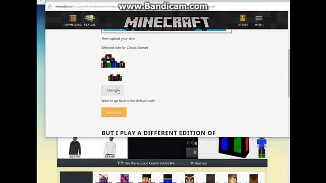 Changing my minecraft skin!?!( fair well old skin) смотреть онлайн