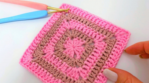 ИДЕАЛЬНО! КВАДРАТ КРЮЧКОМ С ДВУМЯ ЦВЕТАМИ ОЧЕНЬ ЛЕГКО - Вам точно понравится!