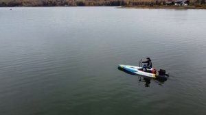 Ходовые испытания серийного образца SUP Cruiser. Движение на минимальных оборотах мотора