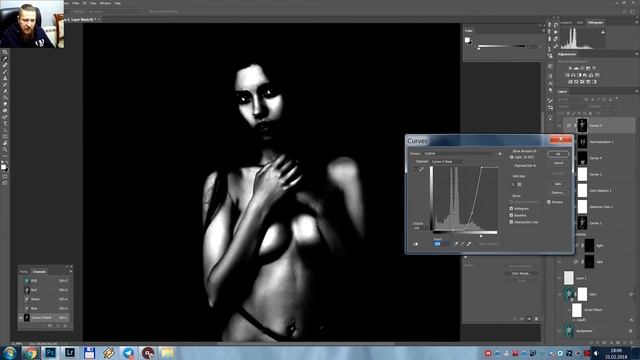 Photoshop. Быстро о повышении объема через каналы смотреть онлайн