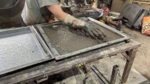 Запись прямого эфира производства крупноформатной тротуарной плитки с антискользящей поверхностью