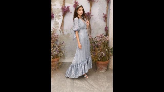 Голубые и розовые платья - очаровательная женская коллекция смотреть онлайн