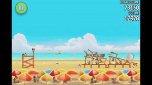 Angry Birds Rio theme Beach Volley 5-8 level 3 Stars Walkthrough video gameplay iphone 4 tutorial