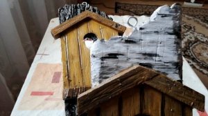 Ключицы из пеноплекса. Птички из магазина и сделаны своими руками.