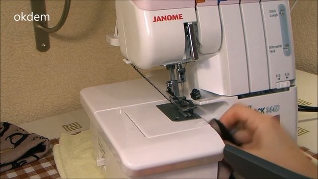 Оверлок Janome My Lock944D. Уход за машиной, чистка и смазка. смотреть онлайн