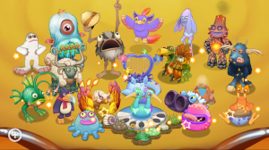 Огненный Оазис без Коробаса и Мимика (My Singing Monsters)