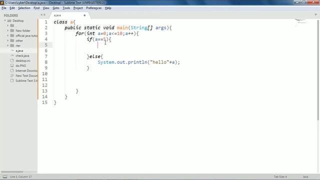break in java