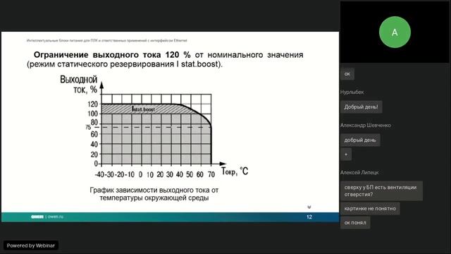 Вебинар «Интеллектуальные блоки питания для ПЛК и ответственных применений с интерфейсом Ethernet»