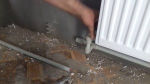 установка радиатора