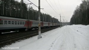 Электропоезда ЭР2Т-7097, ЭД4М-0255 Аэроэкспресс