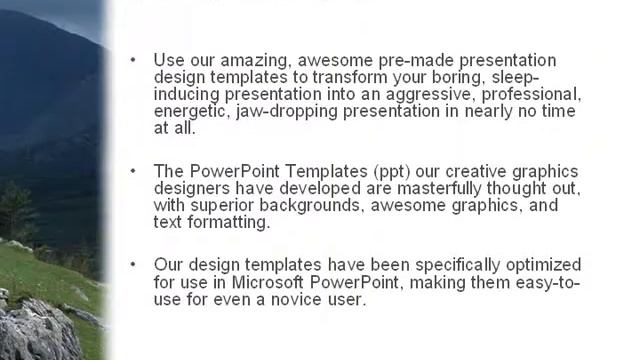 Mountain PowerPoint Template by PoweredTemplate.com смотреть онлайн