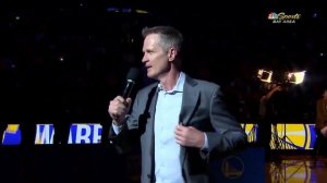 Steve Kerr Thanks Golden State Warriors Fan After Last Regular Season Game At Oracle Arena