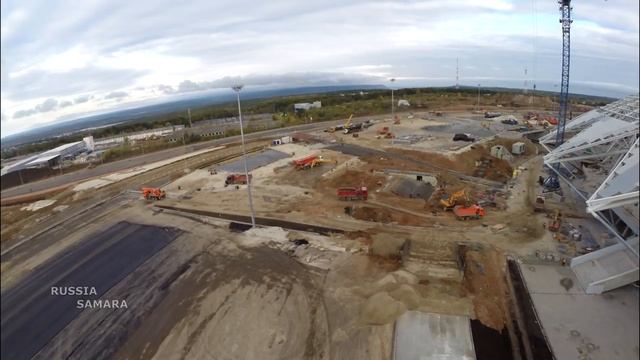27.09.2017 / Строительство стадиона "Самара Арена" #Samara смотреть онлайн