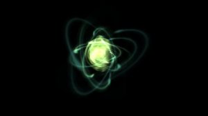 Free Stock Videos - abstract green atoms spin on black background 2D animation