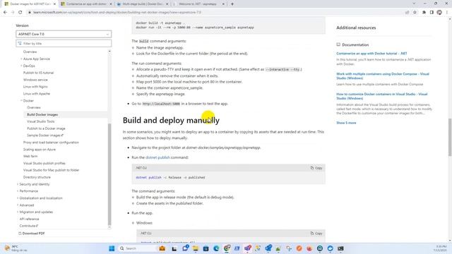 ASP.NET Core - Build and Run simple app in Docker смотреть онлайн