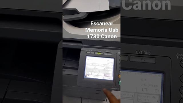 Escanear a memoria usb Canon 1730