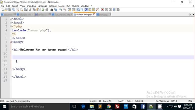 include and require function in php, diffrence between include and require