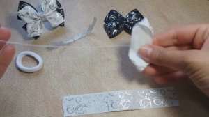 Бантик из репсовой ленты 2,5см/ Мастер класс