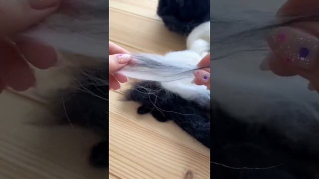 Миниатюра собачки за 40 секунд ? #сухоеваляние #needlefelting #felting #petportrait #портретсобаки