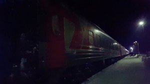 Станция Инта. Пассажирский поезд №375 Воркута - Москва.