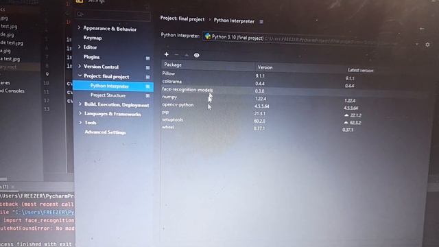 No Module Named cv2, face_recognition errors solved in pycharm#pythonistslaboratory#python#letscode