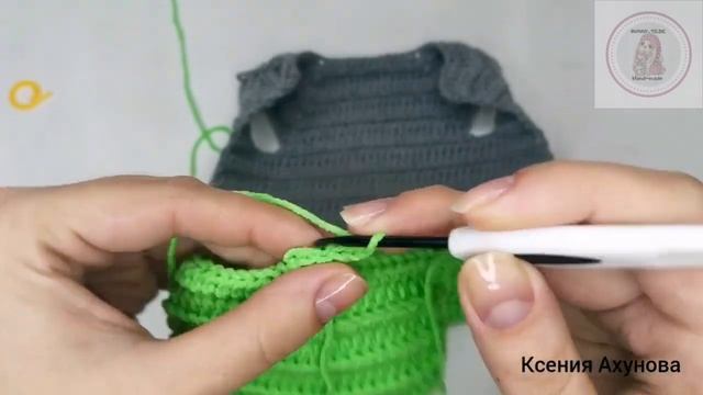 Комбинезон крючком для котика/зайки, в стиле Тильда.  #вязанныеигрушки #комбинезоспицами