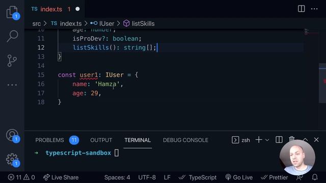 DevTips Daily: How to add functions into TypeScript interfaces / types
