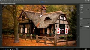 Photoshop ปรับขอบภาพให้นุ่มนวลด้วย Iris Blur [SwanFixed]