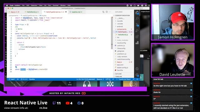 Optimize your VS Code setup for React Native with Jamon and David смотреть онлайн