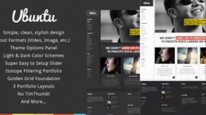 Ubuntu - Creative Portfolio WordPress Theme