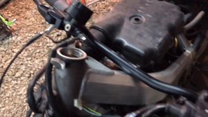Honda BROS замена нижней траверсы