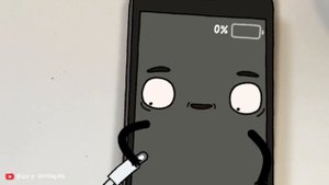 Low Battery | Cute cartoon by Ricky
