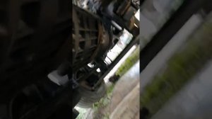 Снимаю КПП на Мазе с помощью лебедки