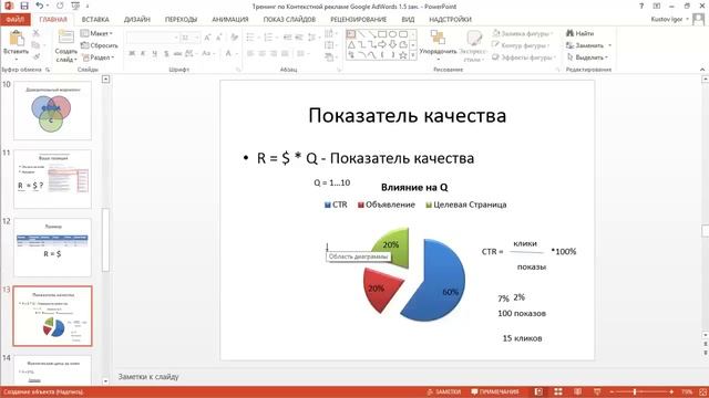 Модуль 2: Показатель качества