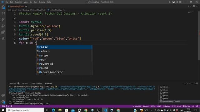 Circular Bangle Animation | Python GUI Designs