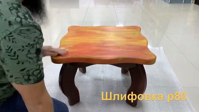 Реставрация старого стола лаком Adler VariColor смотреть онлайн