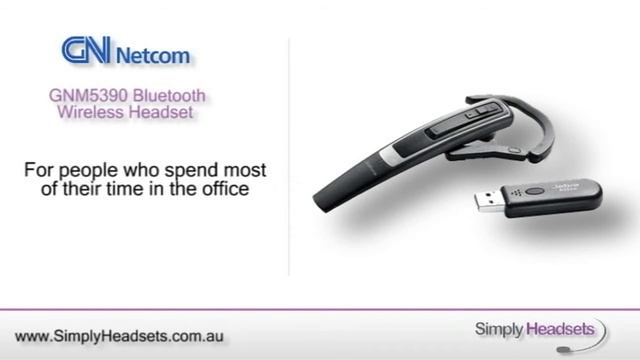 Jabra GN Netcom GNM5390 Multi-Use Bluetooth Wireless Headset System Video Overview смотреть онлайн